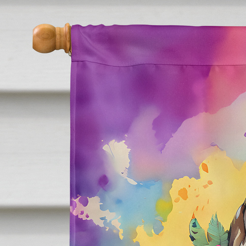 Hippie Animal Wolf House Flag