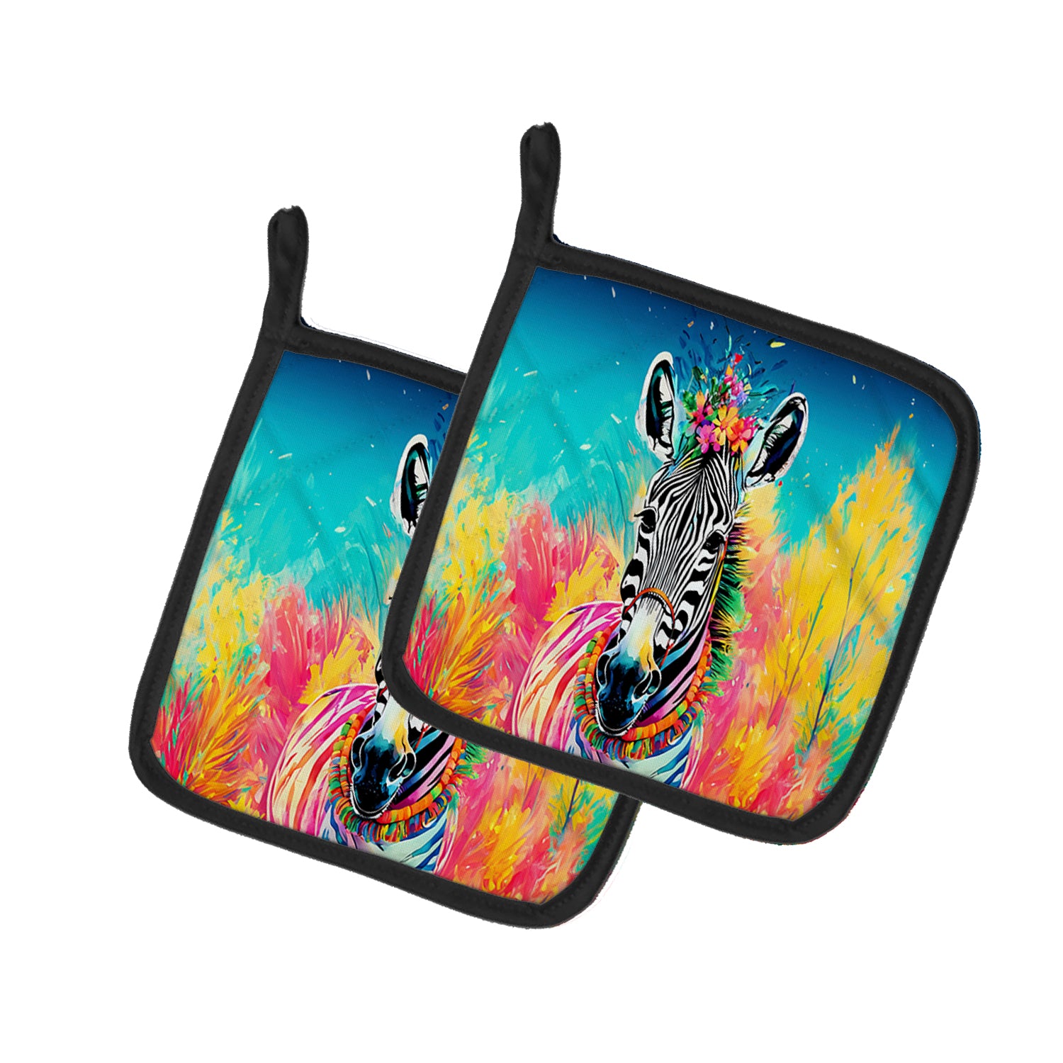 Buy this Hippie Animal Zebra Pair of Pot Holders