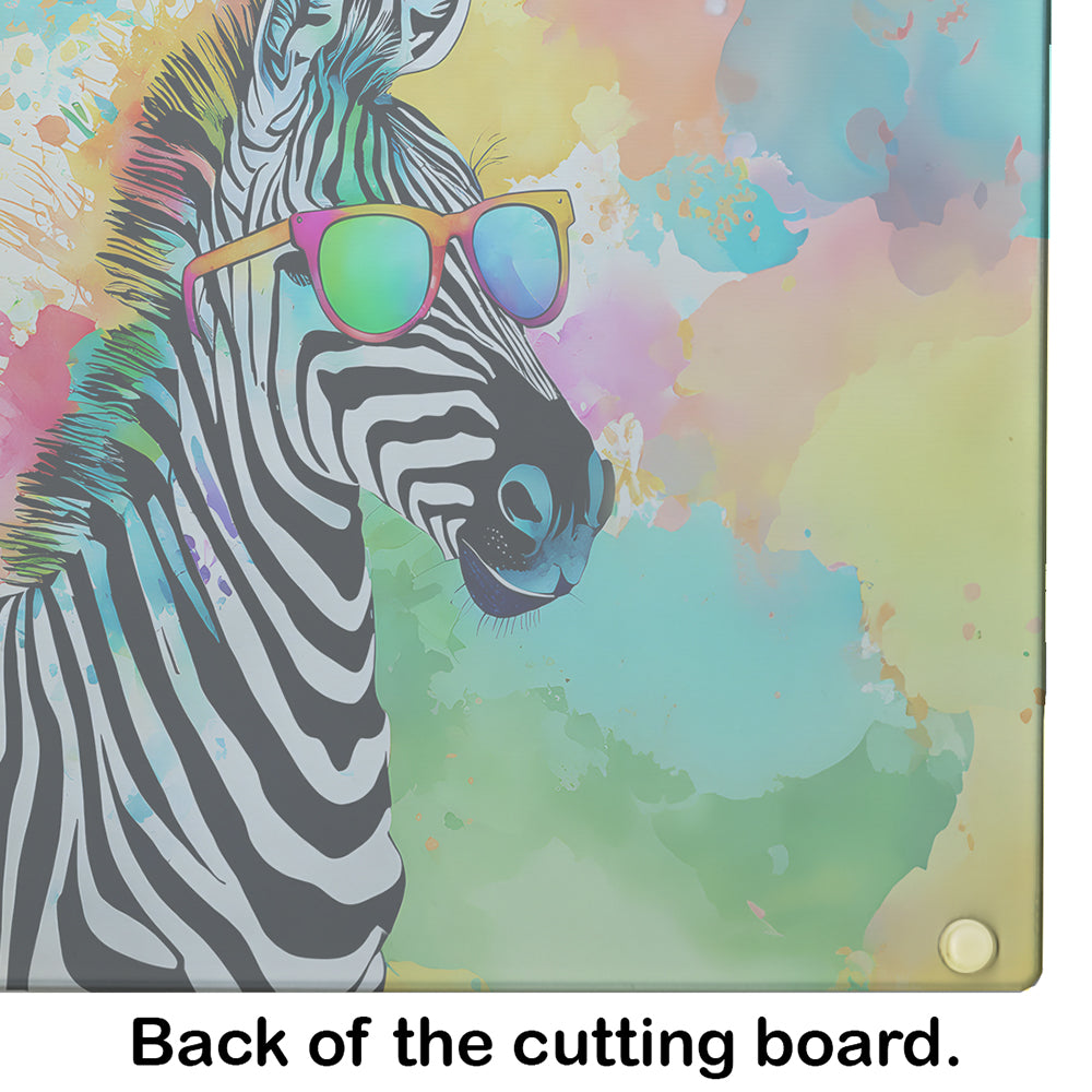 Hippie Animal Zebra Glass Cutting Board