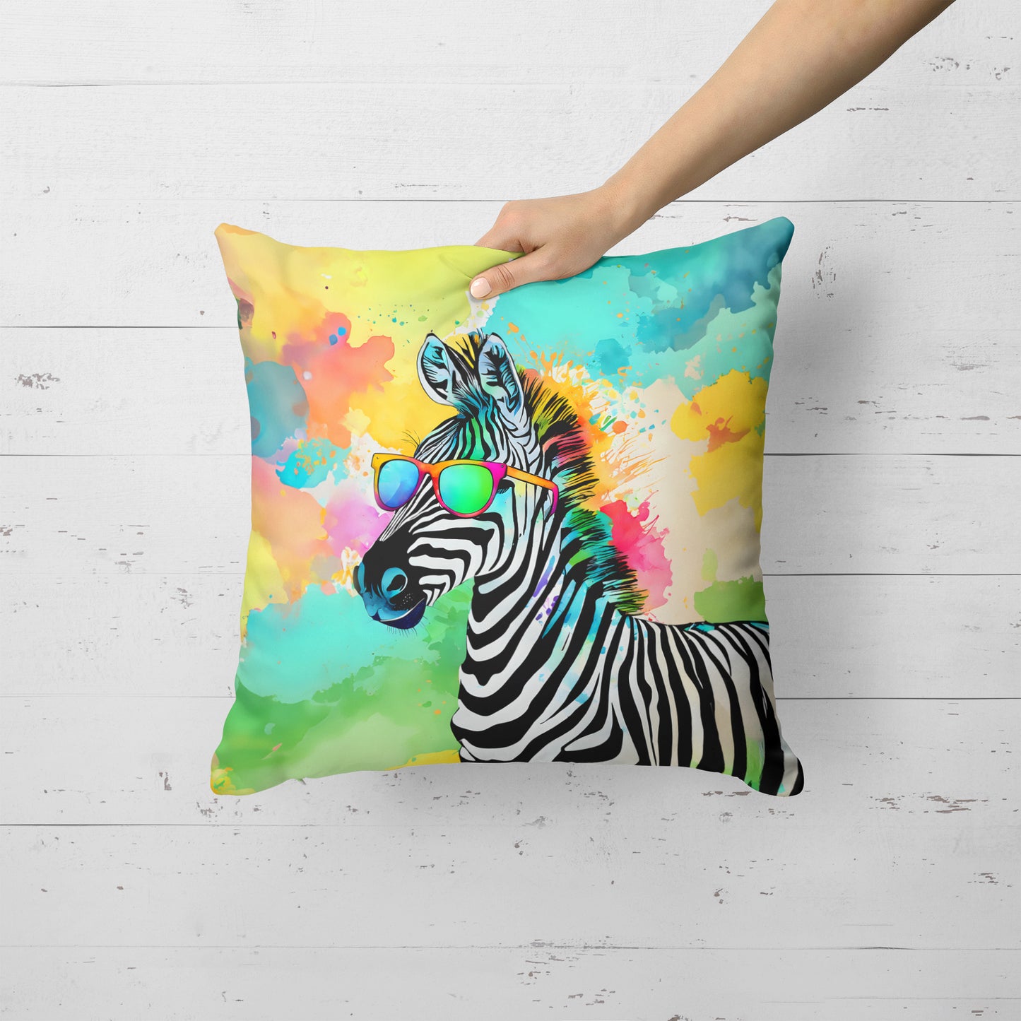 Hippie Animal Zebra Throw Pillow