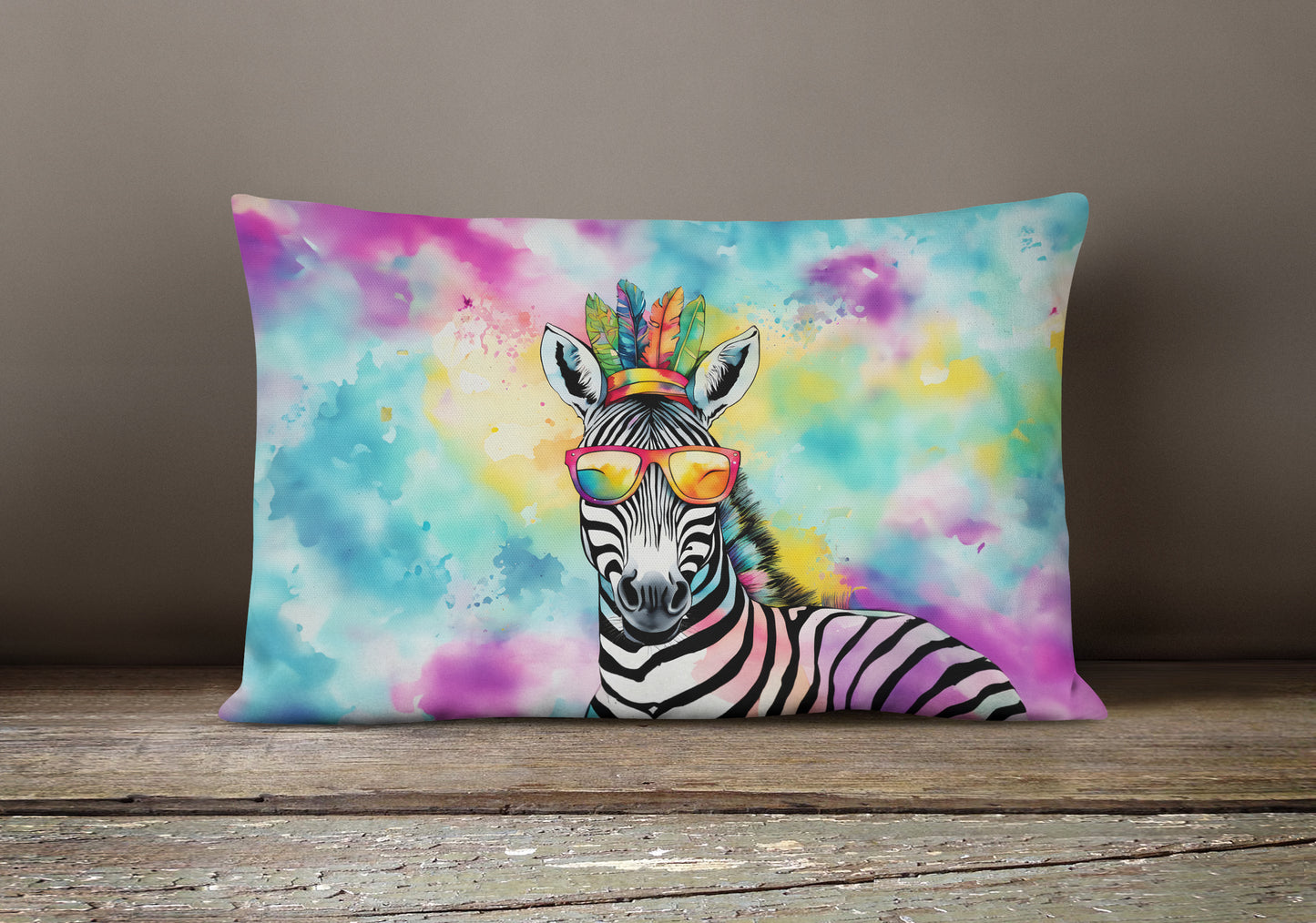 Hippie Animal Zebra Throw Pillow