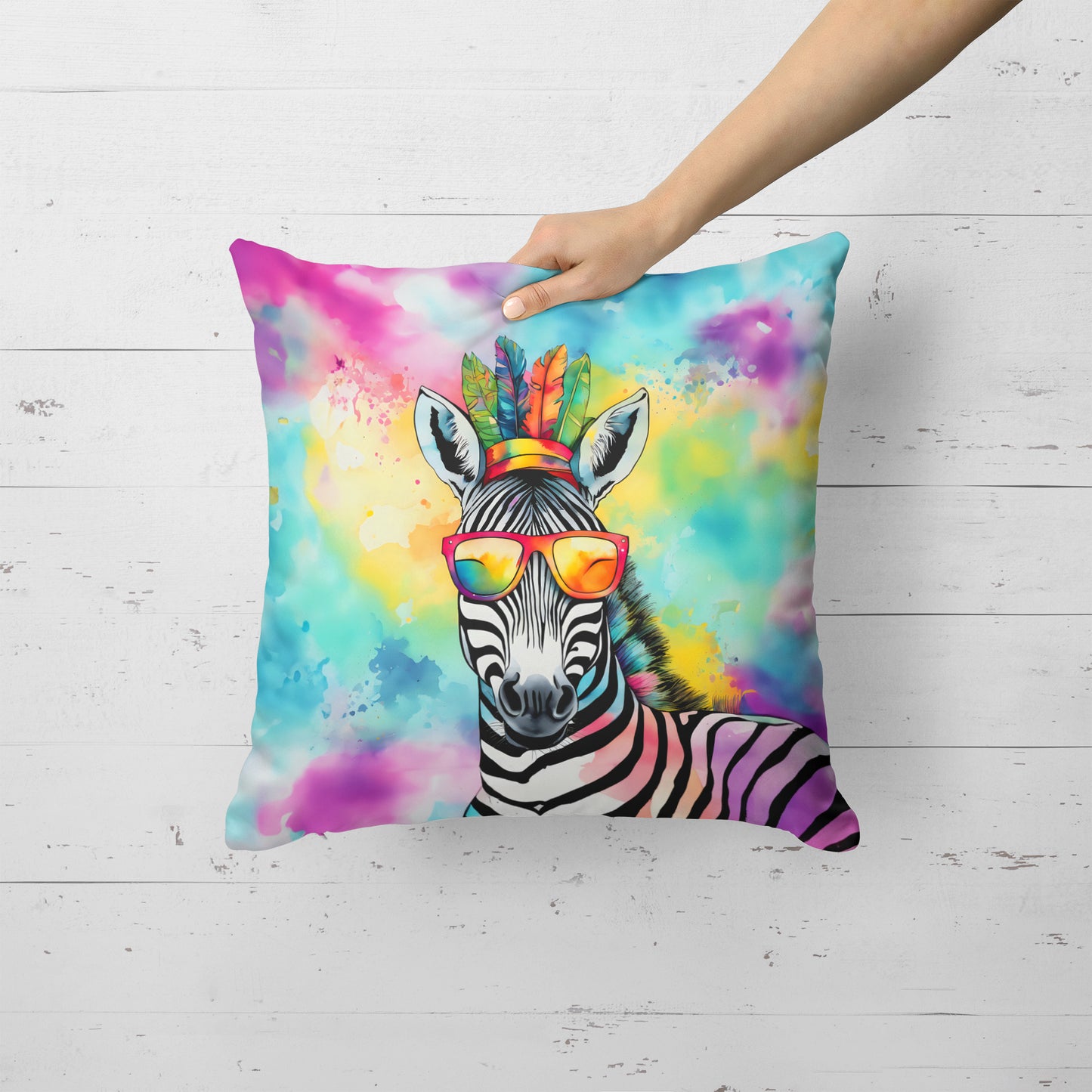 Hippie Animal Zebra Throw Pillow