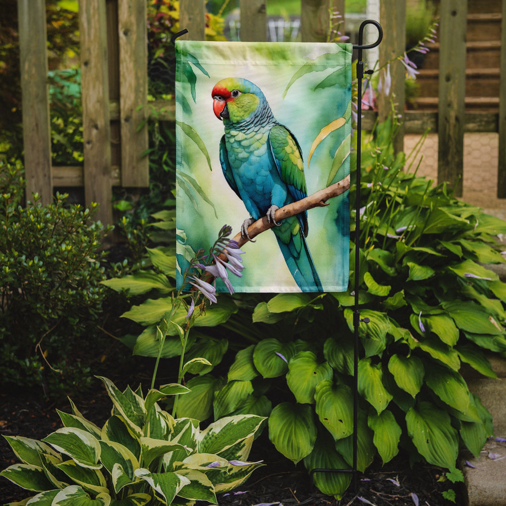 African Ringneck Parrot Garden Flag