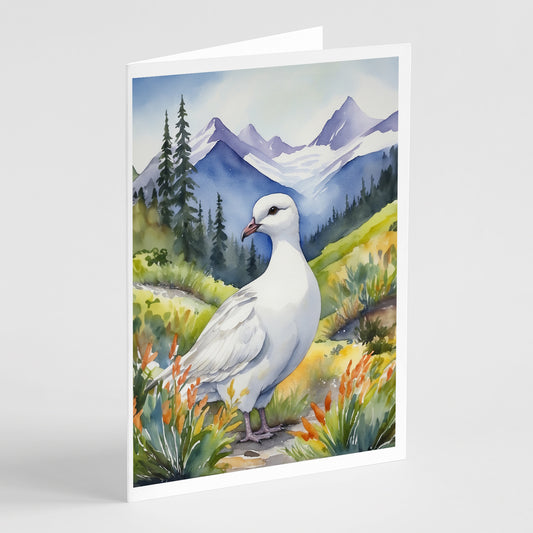 Buy this Alaska Willow Ptarmigan Greeting Cards Pack of 8