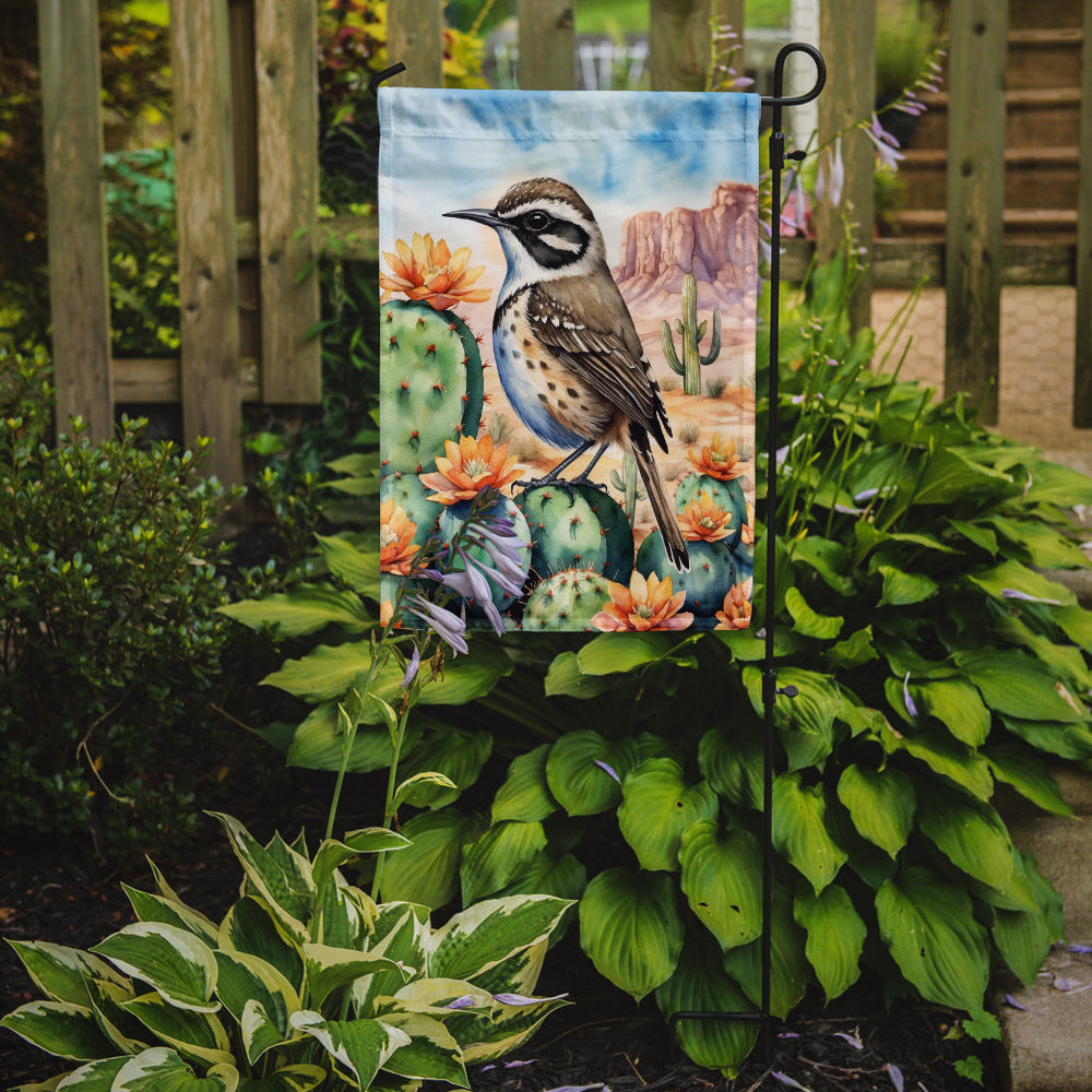 Arizona Cactus Wren Garden Flag