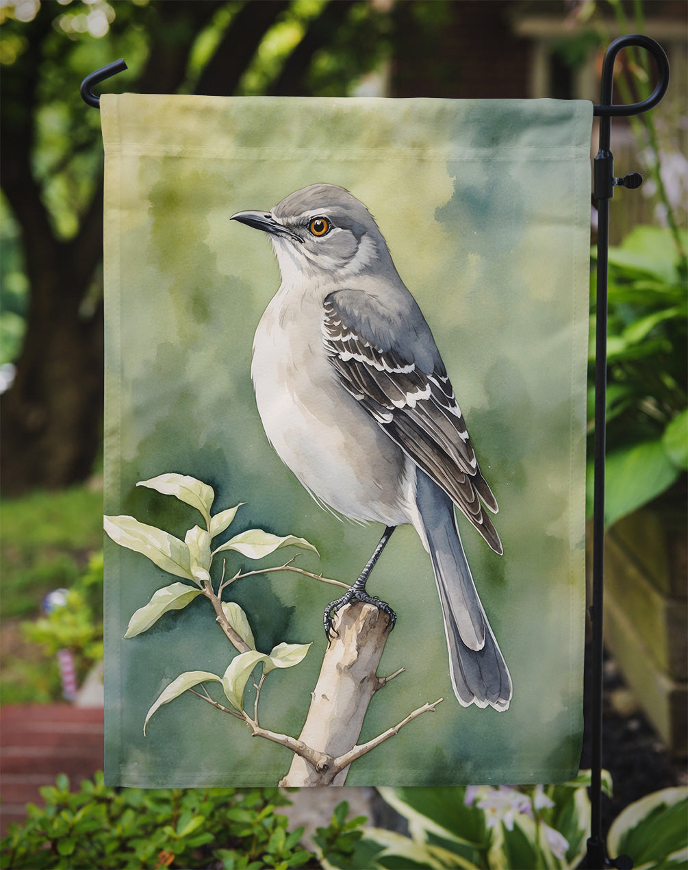 Arkansas Northern Mockingbird Garden Flag