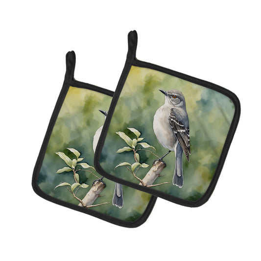 Buy this Arkansas Northern Mockingbird Pair of Pot Holders