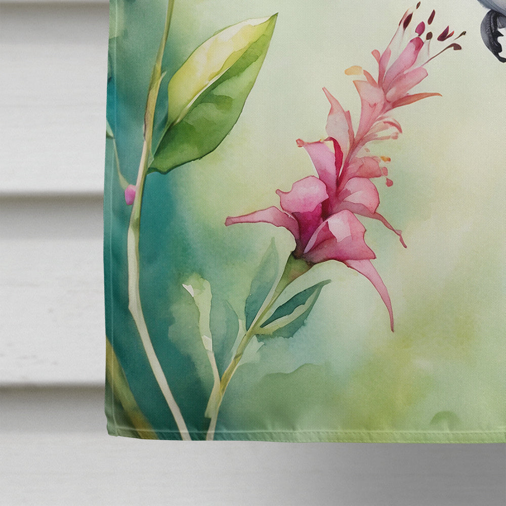 Broadtailed Hummingbird House Flag