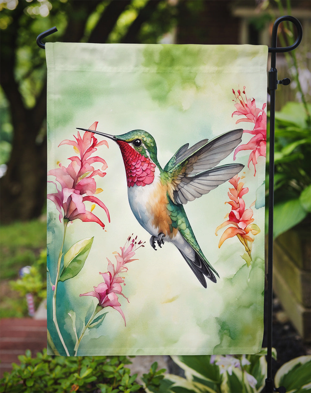 Broadtailed Hummingbird Garden Flag