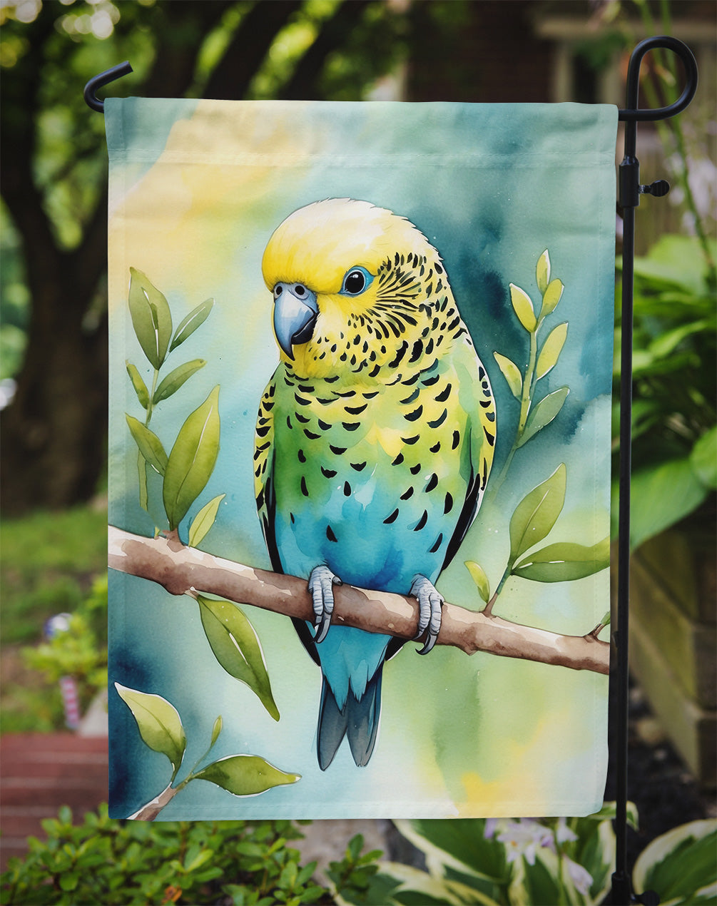 Budgerigar Garden Flag