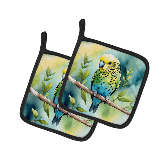 Buy this Budgerigar Pair of Pot Holders