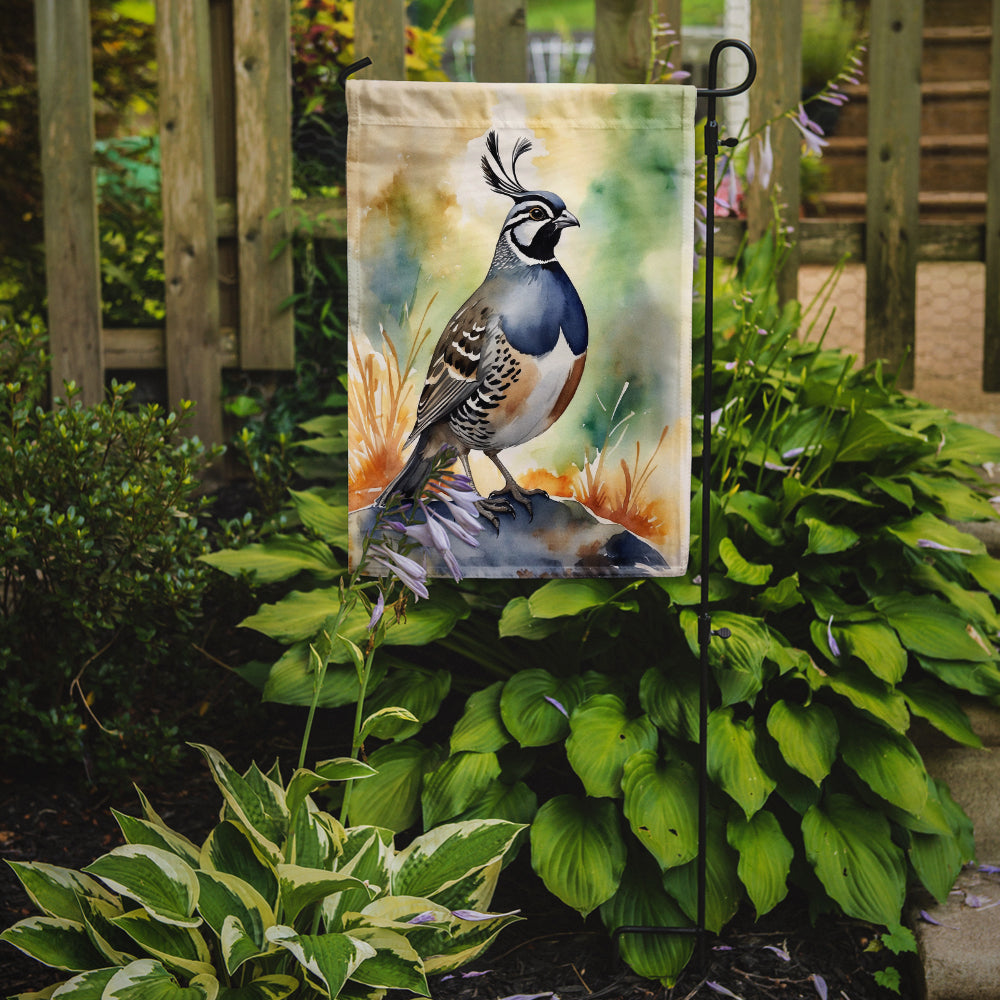 California Quail Garden Flag