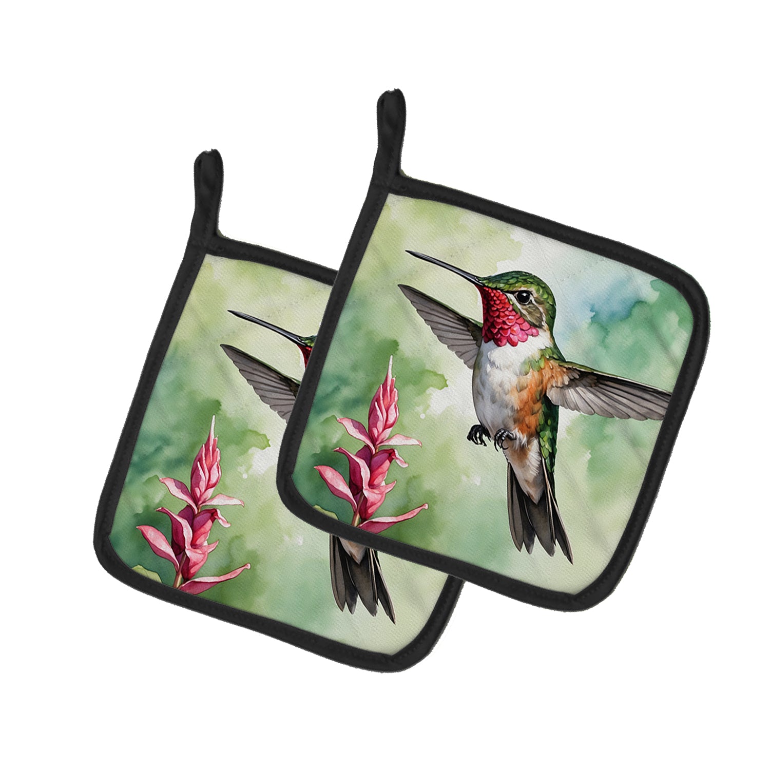 Buy this Calliope Hummingbird Pair of Pot Holders