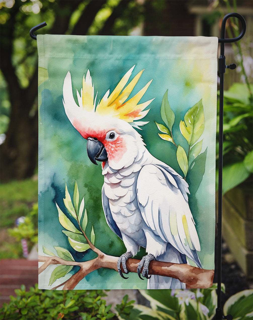 Cockatoo Garden Flag