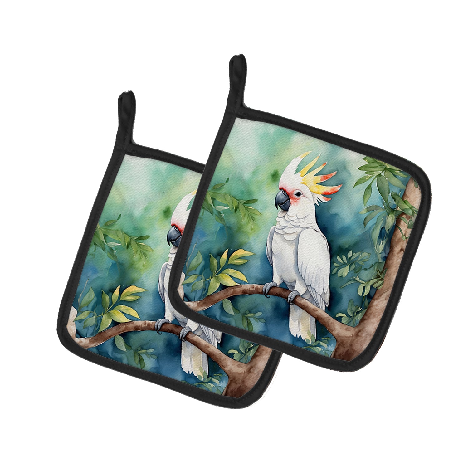 Buy this Cockatoo Pair of Pot Holders