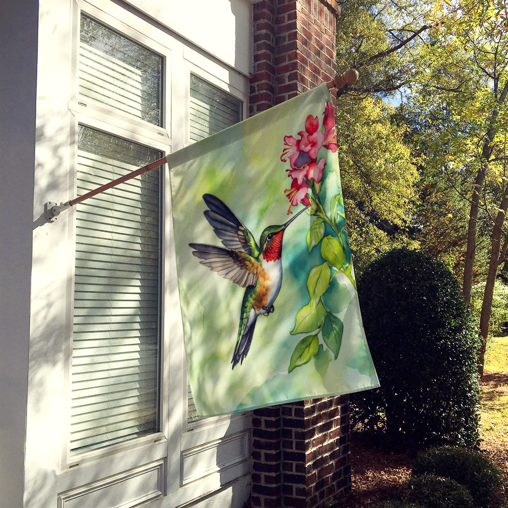 Rubythroated Hummingbird House Flag