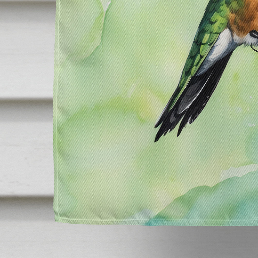 Rubythroated Hummingbird House Flag