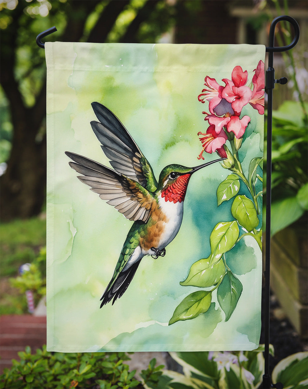 Rubythroated Hummingbird Garden Flag