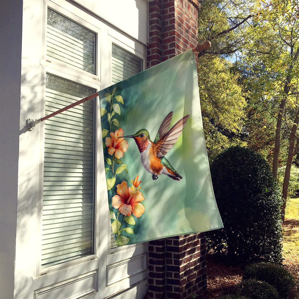 Rufous Hummingbird House Flag