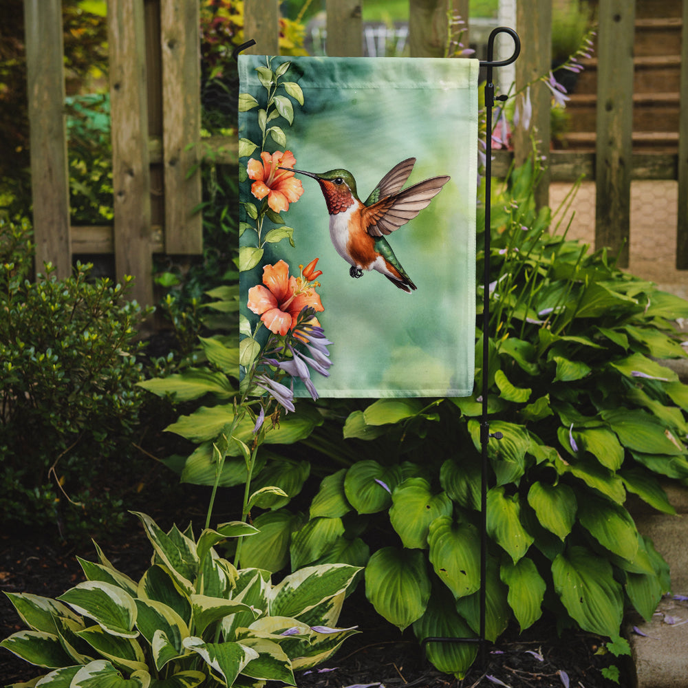 Rufous Hummingbird Garden Flag