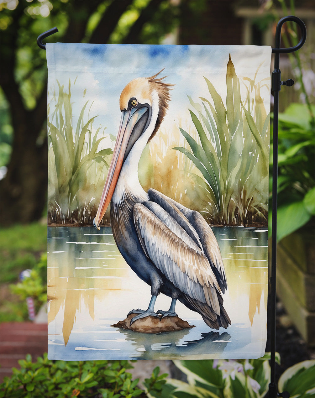 Louisiana Brown Pelican Garden Flag