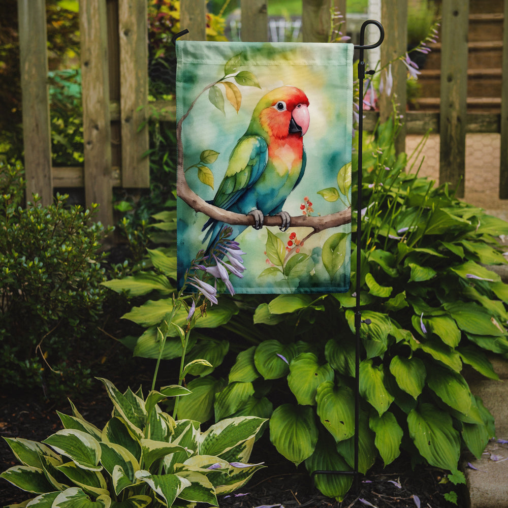 Lovebird Garden Flag