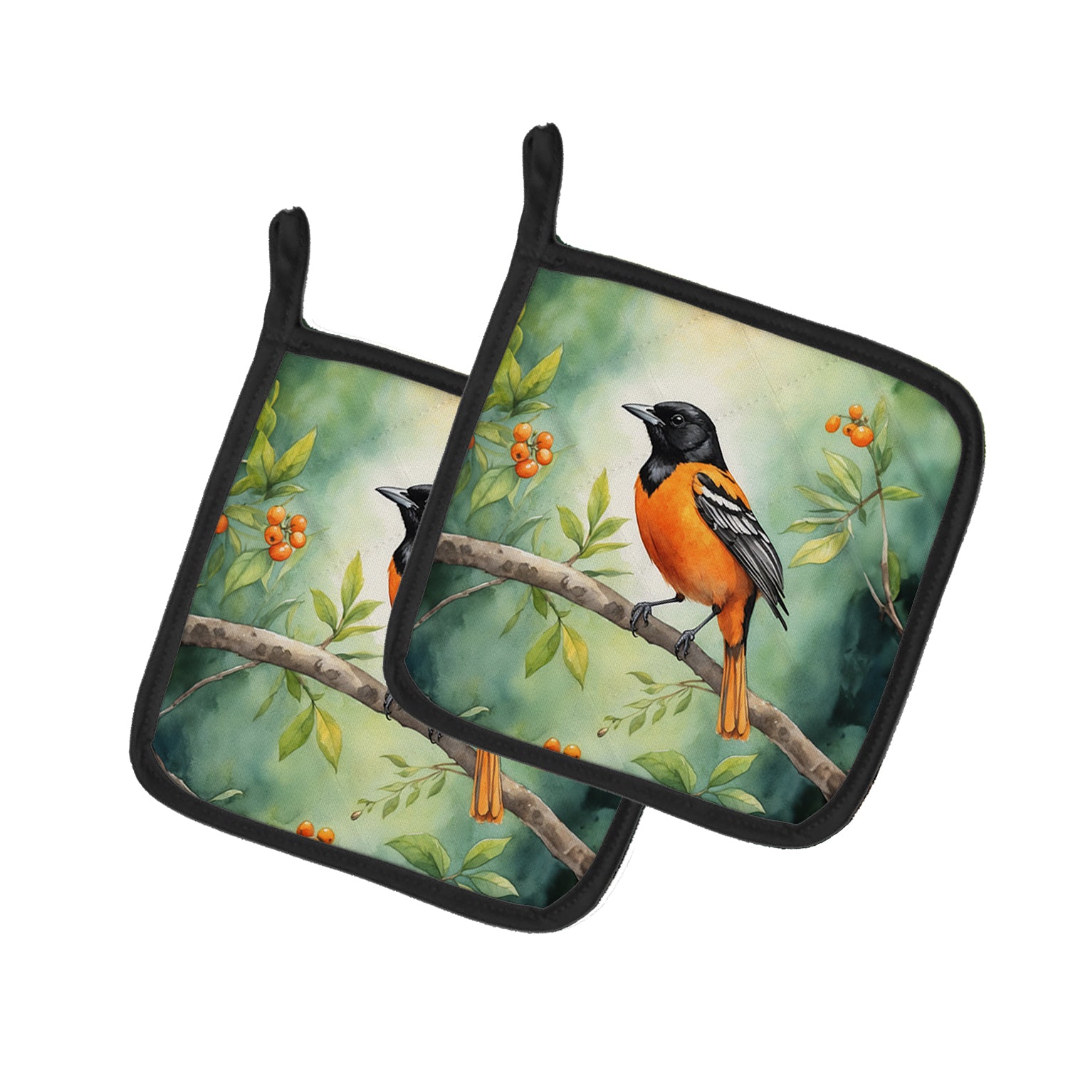 Buy this Maryland Baltimore Oriole Pair of Pot Holders