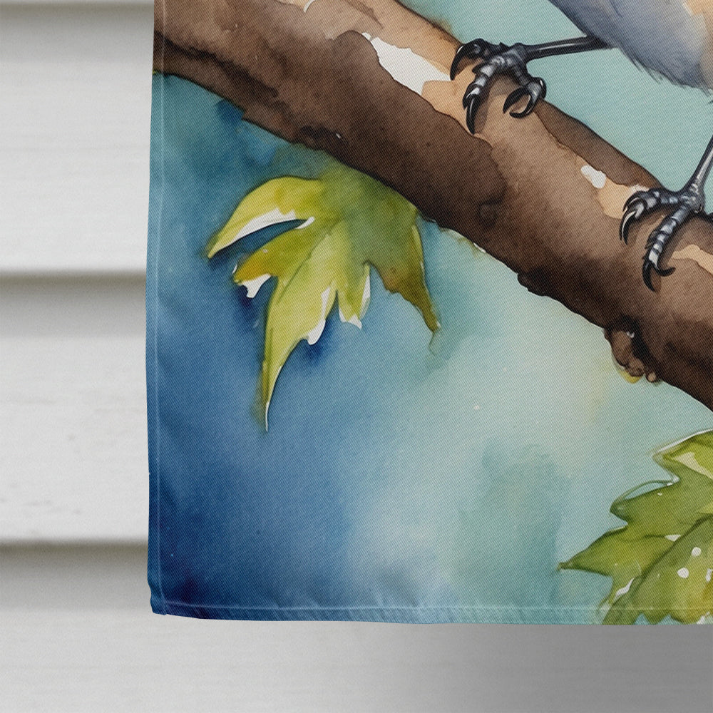 Massachusetts Blackcapped Chickadee House Flag