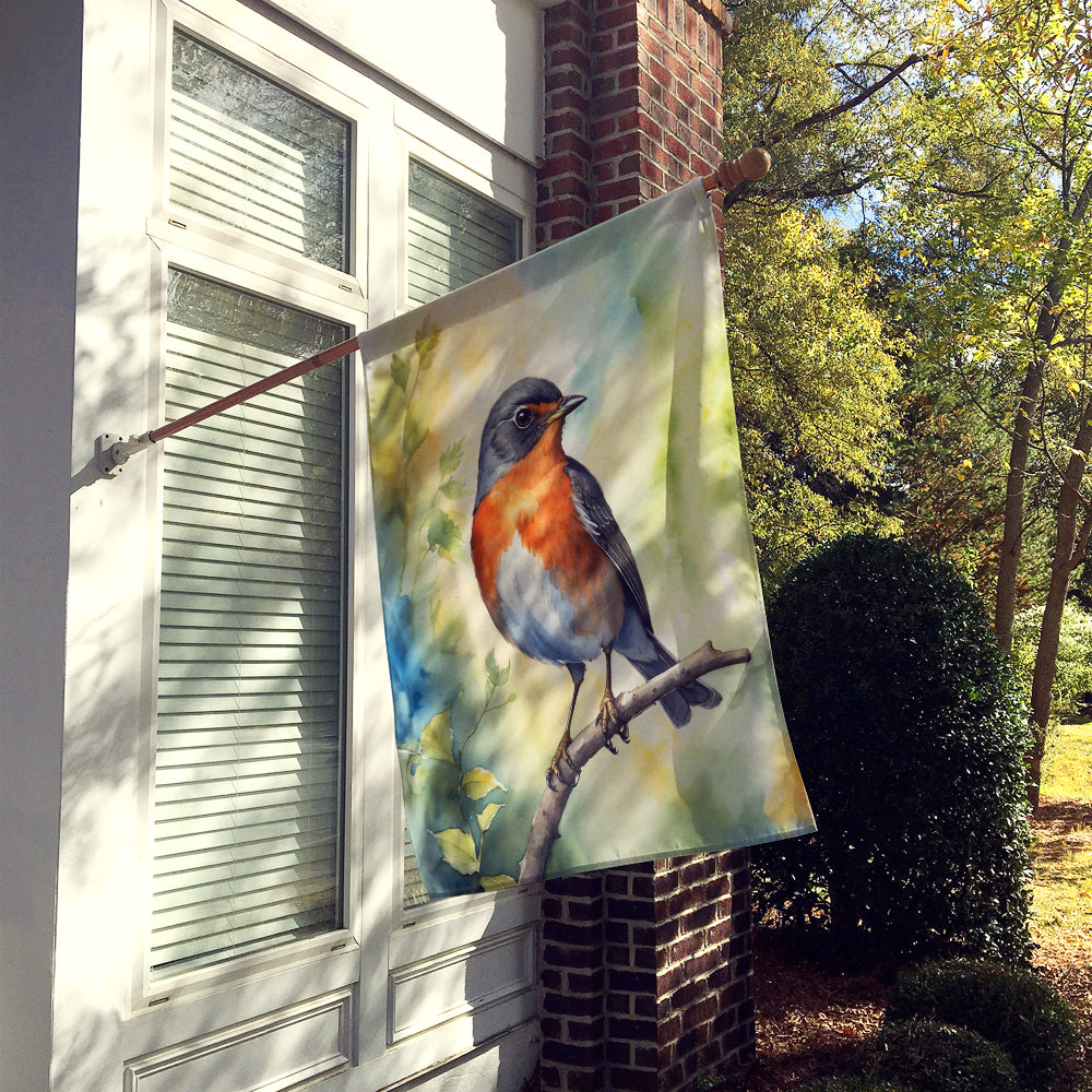 Michigan American Robin House Flag