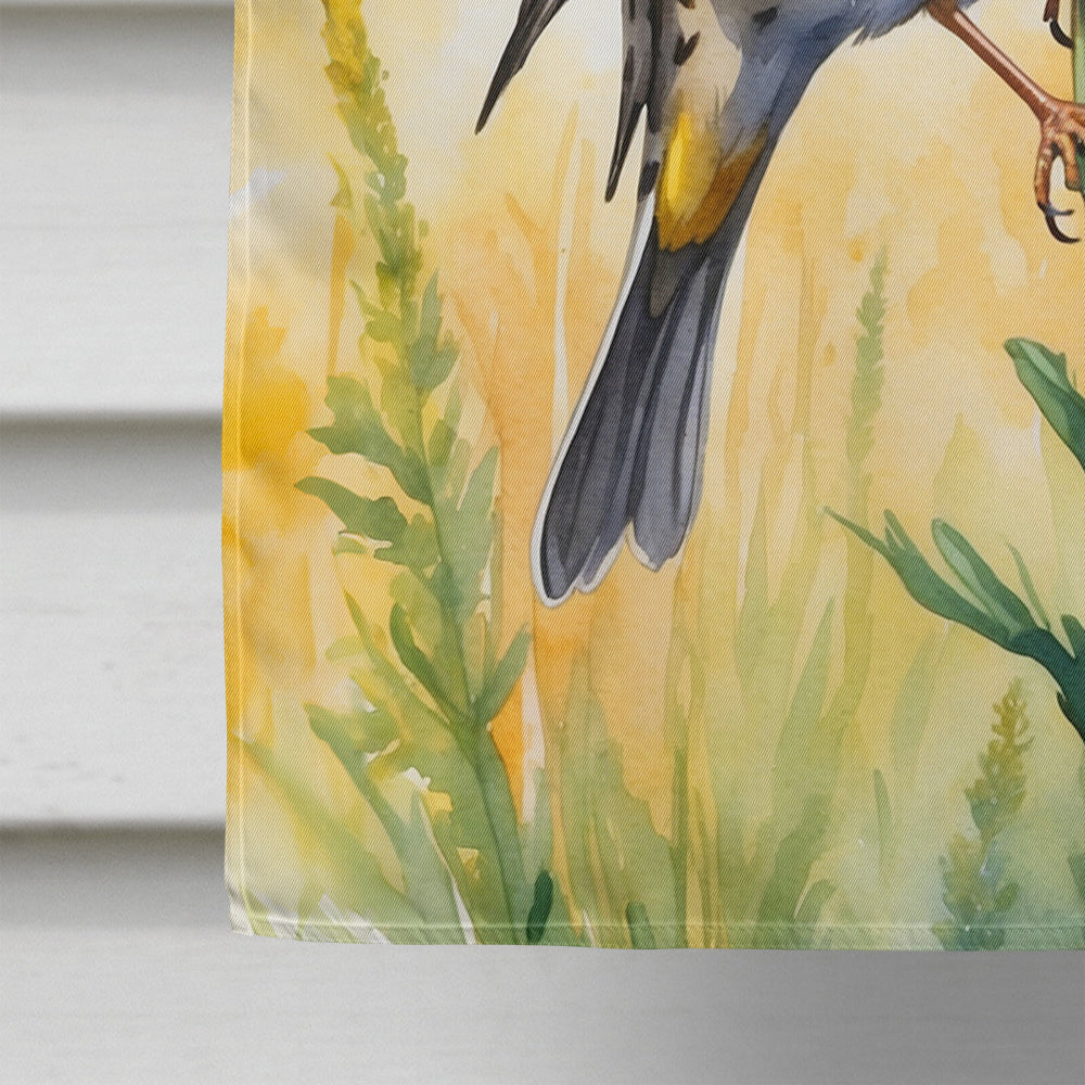 Nebraska Western Meadowlark House Flag