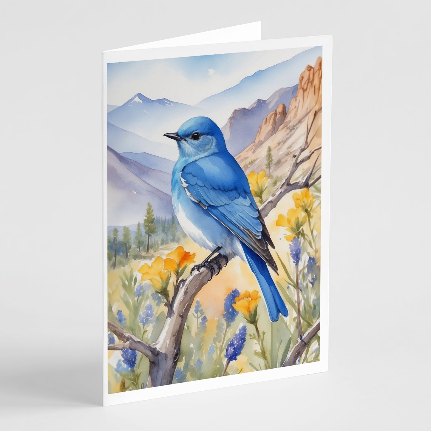 Buy this Nevada Mountain Bluebird Greeting Cards Pack of 8