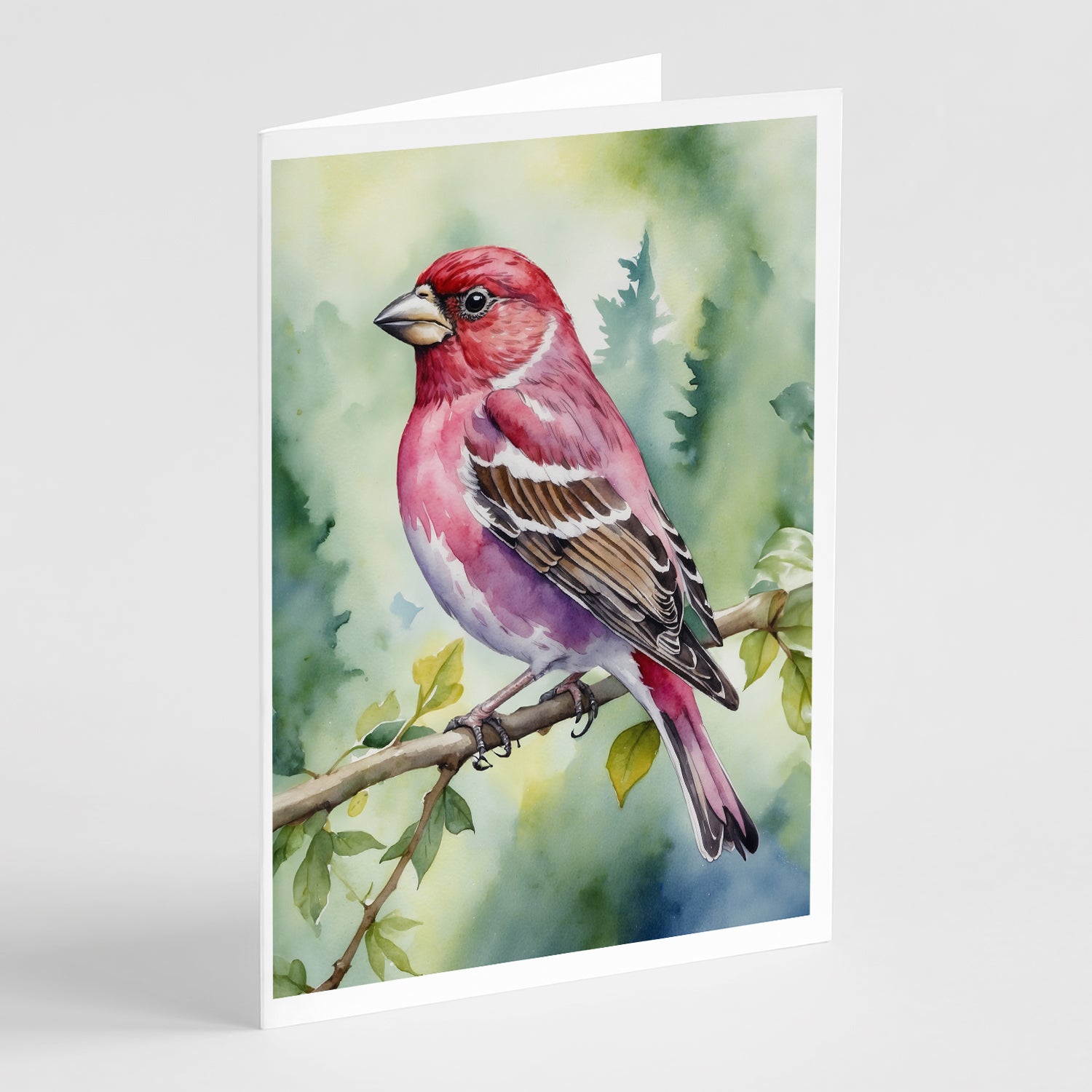Buy this New Hampshire Purple Finch Greeting Cards Pack of 8
