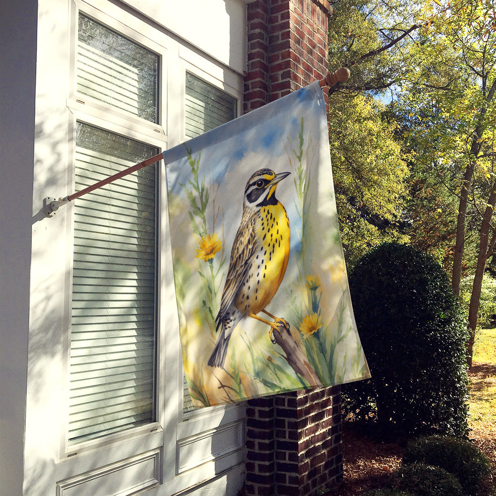 North Dakota Western Meadowlark House Flag