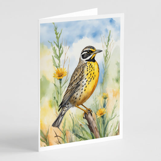 Buy this North Dakota Western Meadowlark Greeting Cards Pack of 8