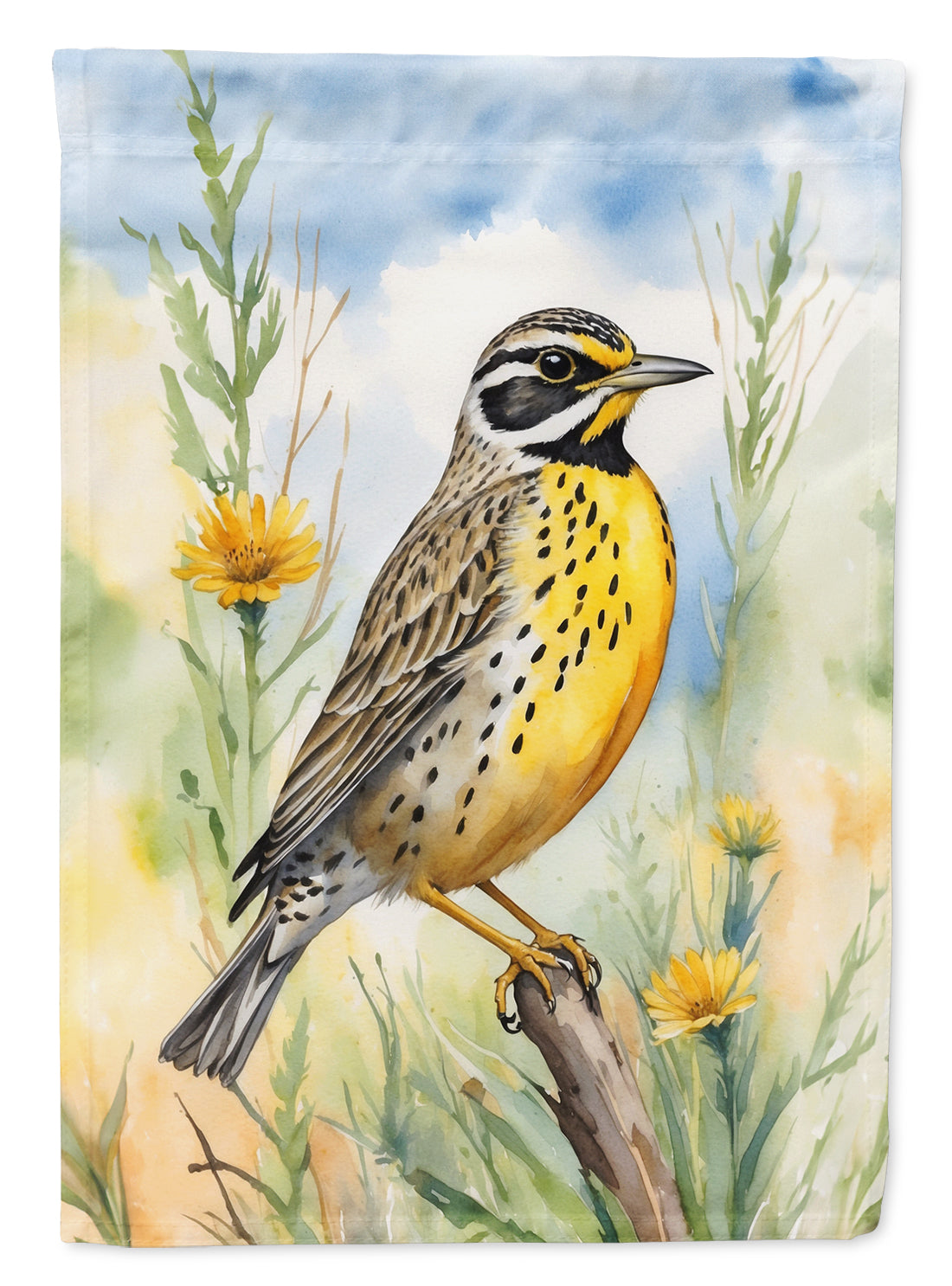 Buy this North Dakota Western Meadowlark Garden Flag