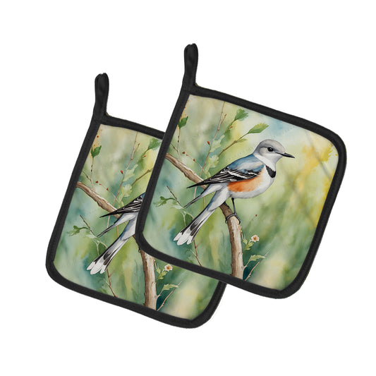 Buy this Oklahoma Scissortailed Flycatcher Pair of Pot Holders