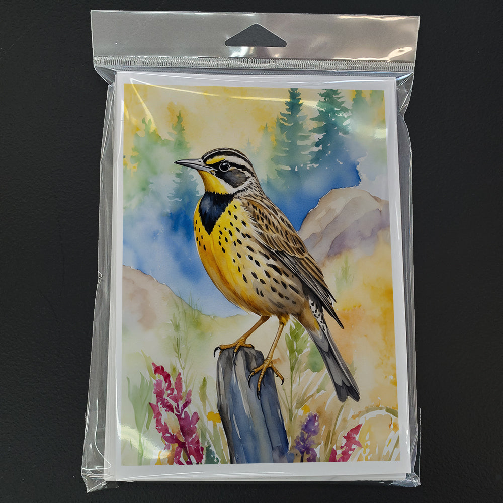 Oregon Western Meadowlark Greeting Cards Pack of 8