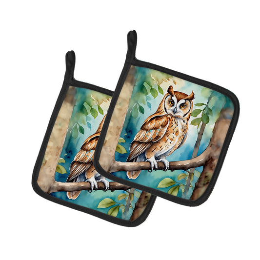 Buy this Oriental Bay Owl Pair of Pot Holders