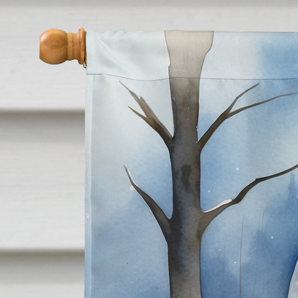 Snowy Owl House Flag