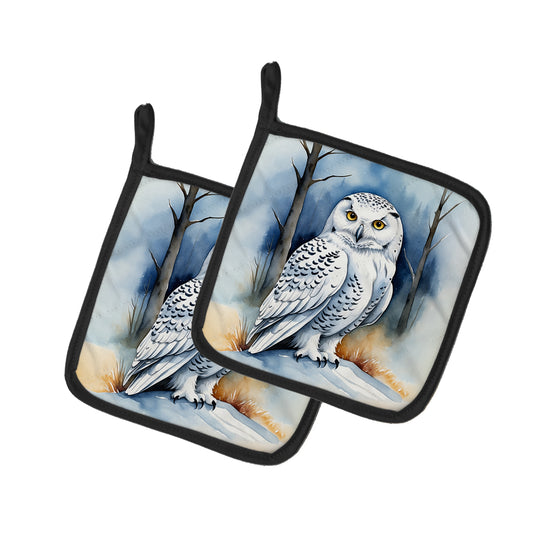 Buy this Snowy Owl Pair of Pot Holders