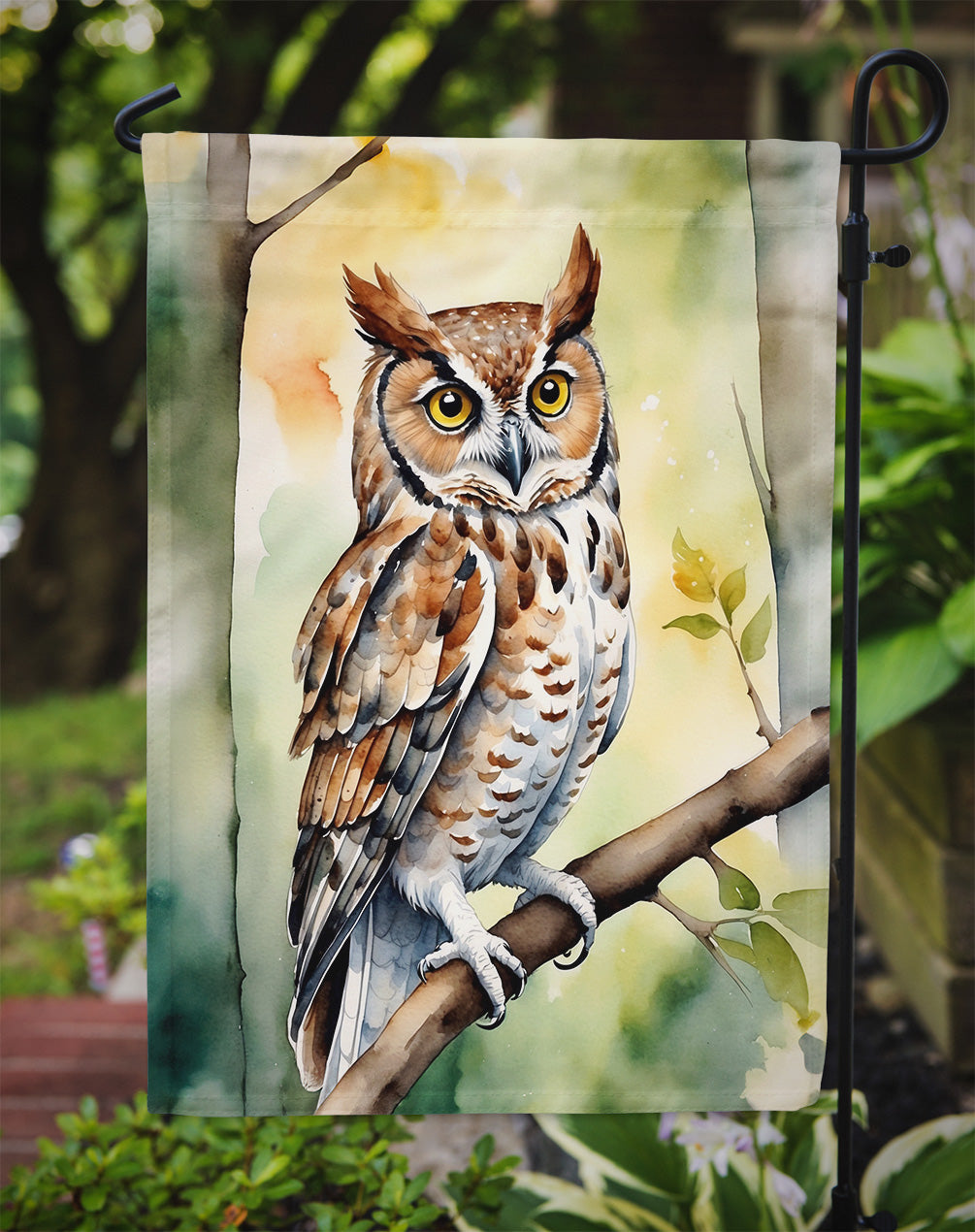 Eastern Screech Owl Garden Flag