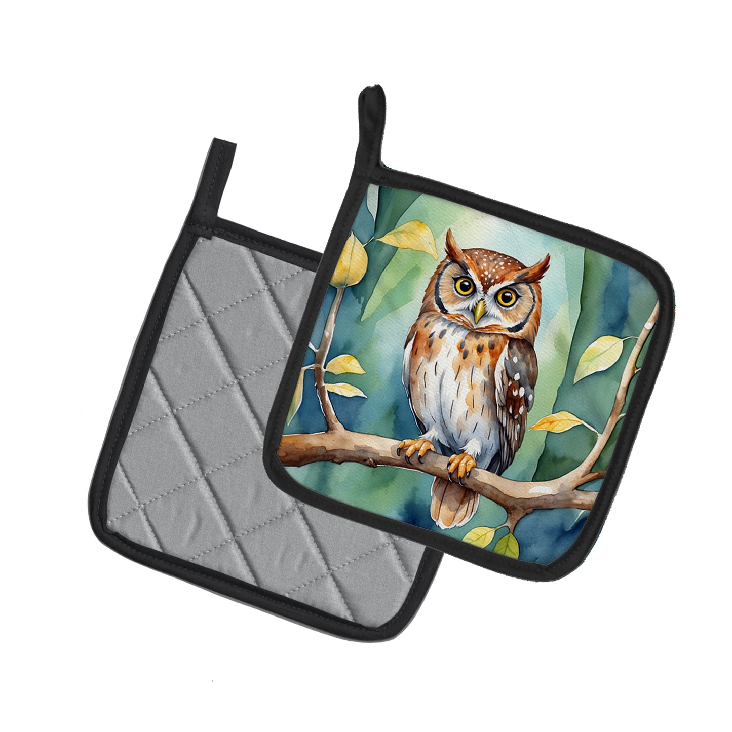 Elf Owl Pair of Pot Holders