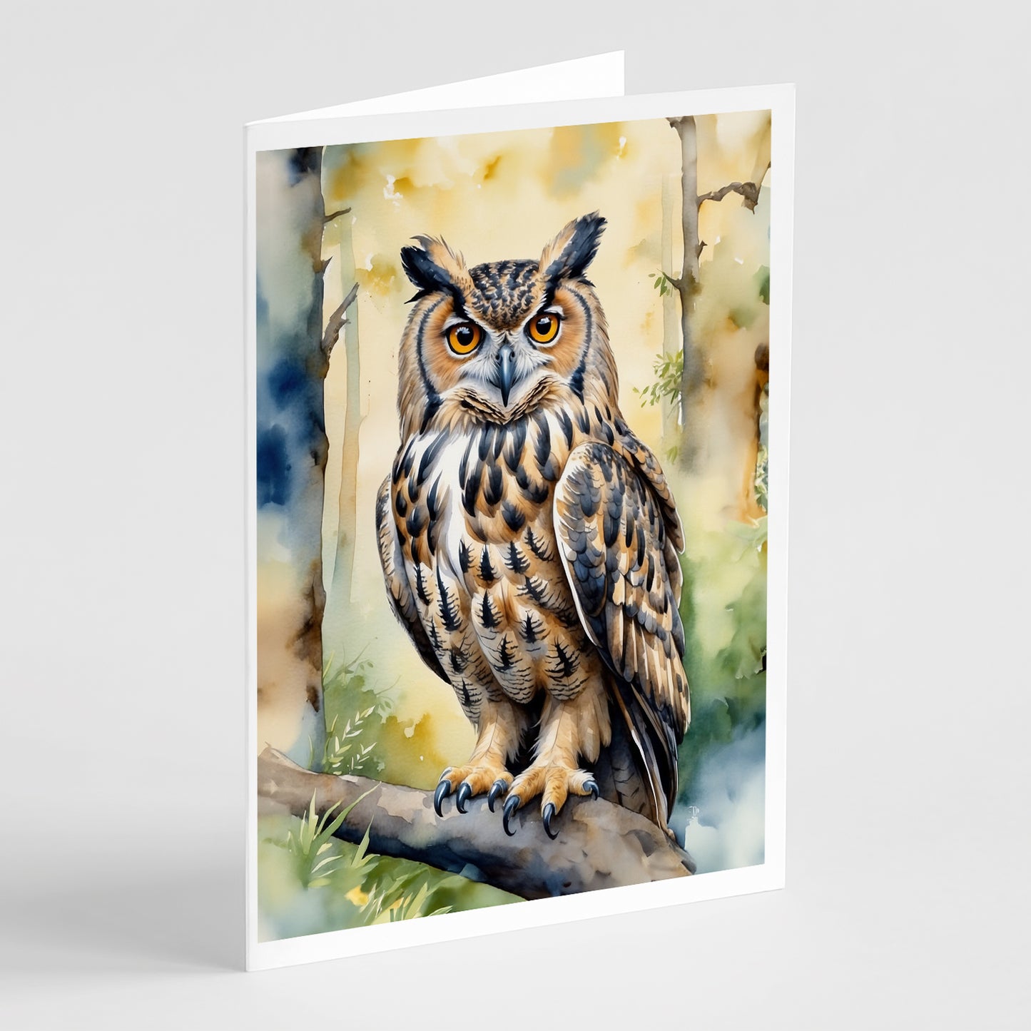 Buy this Eurasian Eagle Owl Greeting Cards Pack of 8