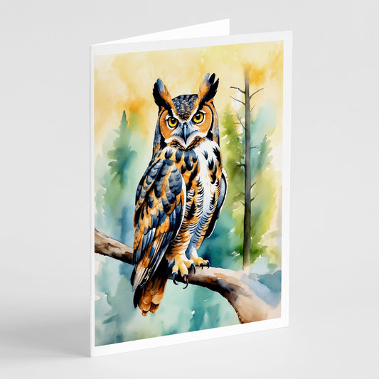 Buy this Great Horned Owl Greeting Cards Pack of 8