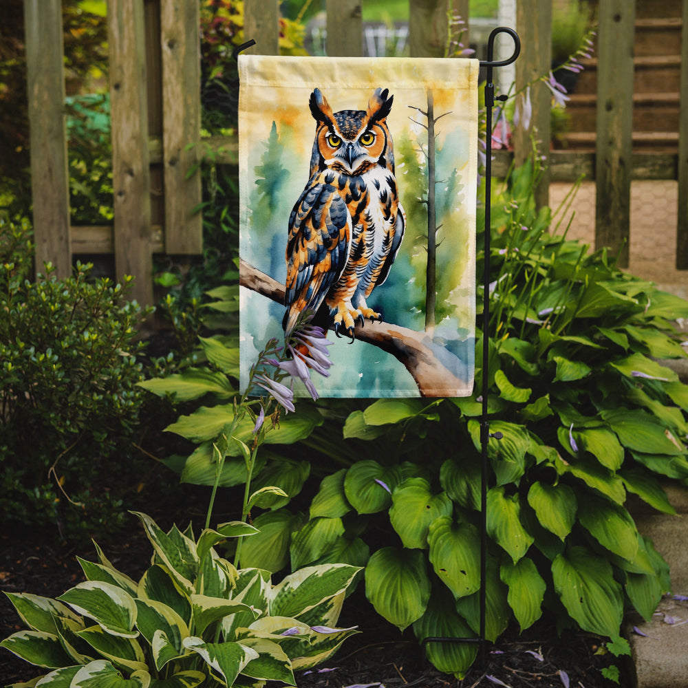 Great Horned Owl Garden Flag