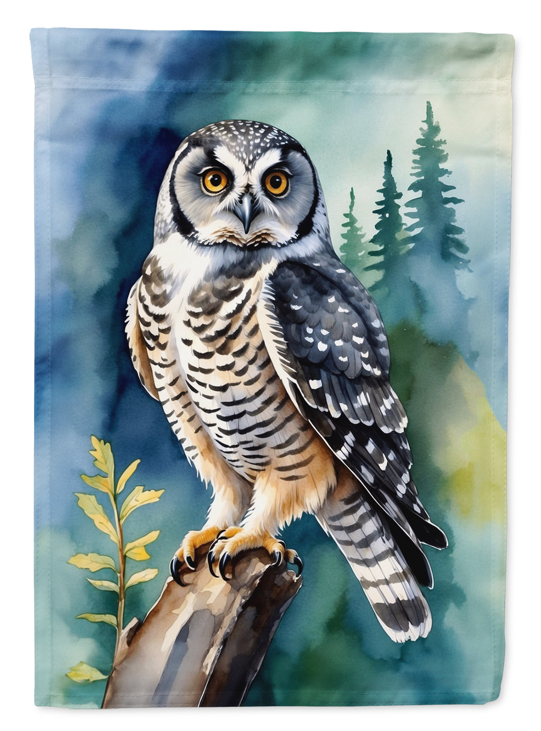 Buy this Northern Hawk Owl House Flag