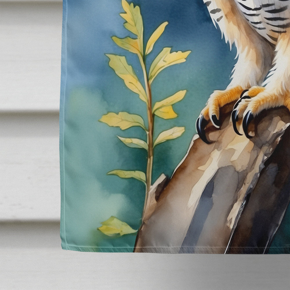 Northern Hawk Owl House Flag