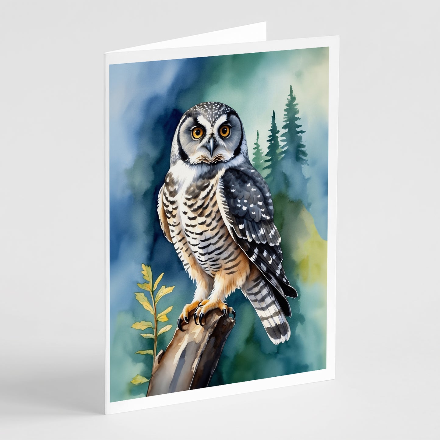 Buy this Northern Hawk Owl Greeting Cards Pack of 8