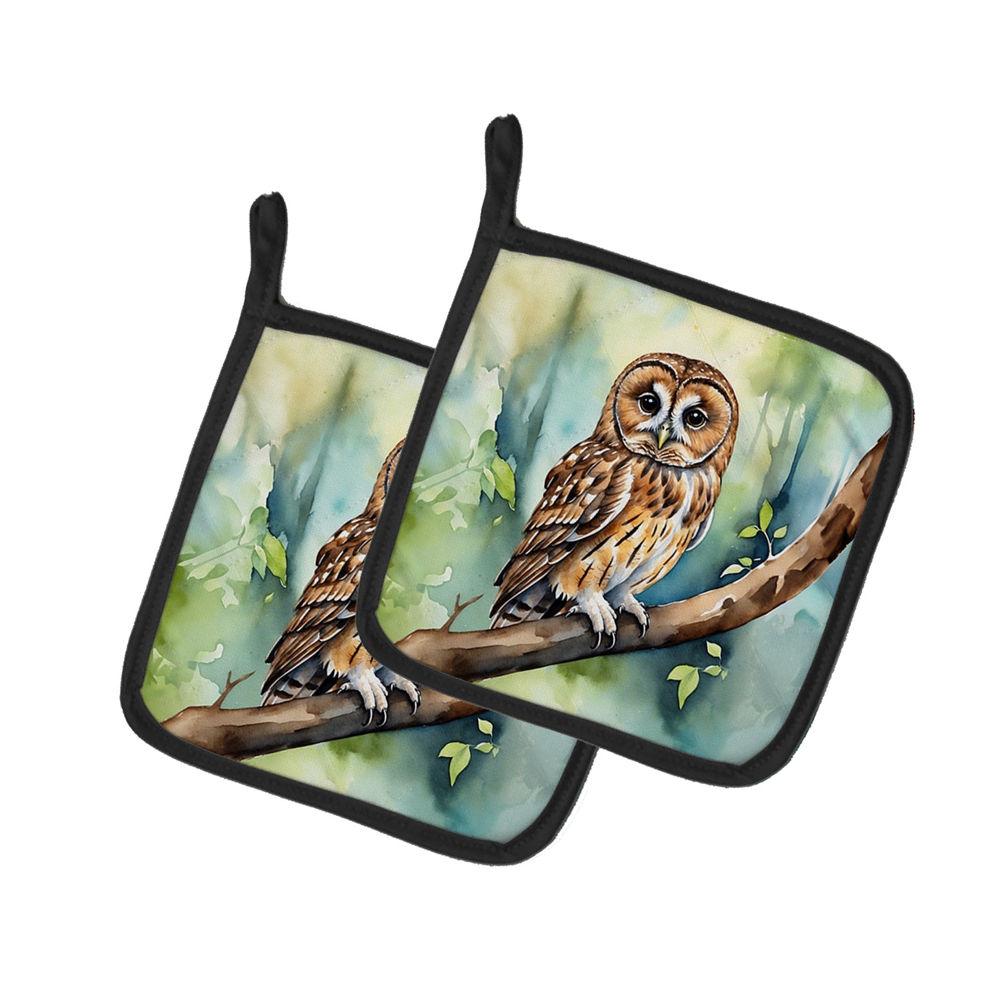 Buy this Tawny Owl Pair of Pot Holders