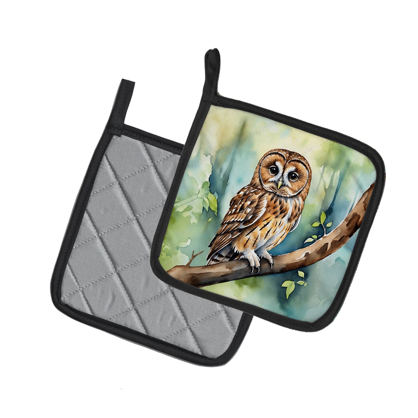 Tawny Owl Pair of Pot Holders